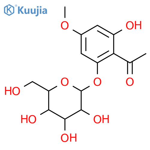 Ethanone, 1-[2-(b-D-glucopyranosyloxy)-6-hydroxy-4-methoxyphenyl]- structure