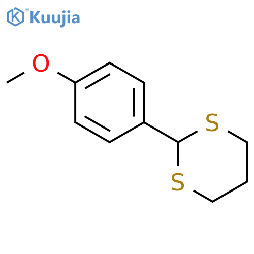 1,3-Dithiane,2-(4-methoxyphenyl)- structure