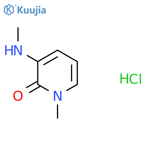 1-methyl-3-(methylamino)-1,2-dihydropyridin-2-one hydrochloride structure