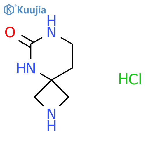 2,5,7-Triazaspiro[3.5]nonan-6-one;hydrochloride structure