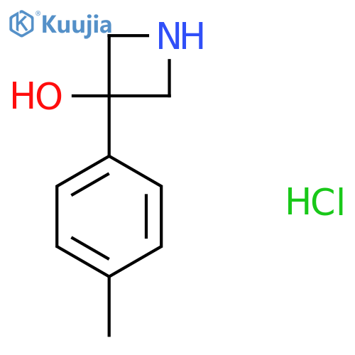 3-(4-methylphenyl)azetidin-3-ol hydrochloride structure