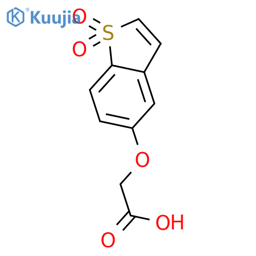 Acetic acid, [(1,1-dioxidobenzo[b]thien-5-yl)oxy]- structure