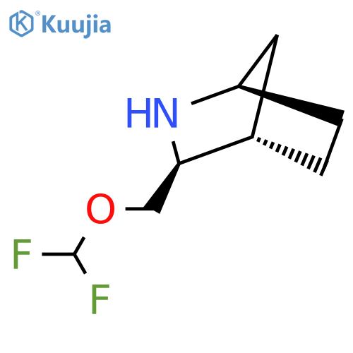 (1R,3S,4S)-3-(difluoromethoxy)methyl-2-azabicyclo2.2.1heptane structure