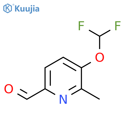 5-(Difluoromethoxy)-6-methylpyridine-2-carbaldehyde structure