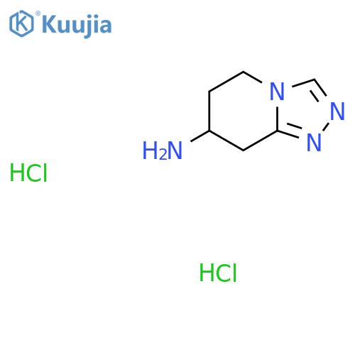 5H,6H,7H,8H-1,2,4triazolo4,3-apyridin-7-amine dihydrochloride structure