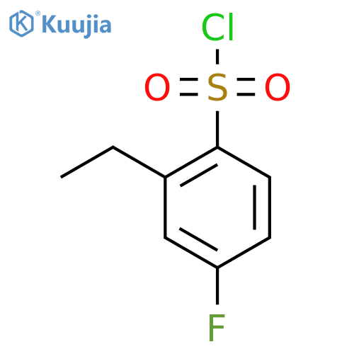 2-Ethyl-4-fluorobenzenesulfonyl chloride structure