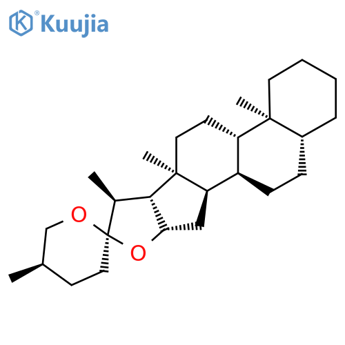 (1R,2R,4S,5'R,6R,7S,8R,9S,12S,13S,18R)-5',7,9,13-Tetramethylspiro[5-oxapentacyclo[10.8.0.02,9.04,8.013,18]icosane-6,2'-oxane] structure