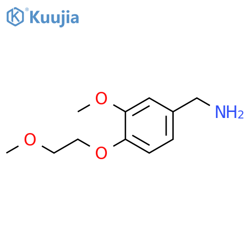 [3-Methoxy-4-(2-methoxyethoxy)phenyl]methanamine structure