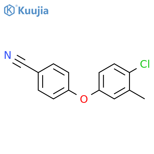 JR-8222, 4-(4-Chloro-3-methylphenoxy)benzonitrile, 97% structure