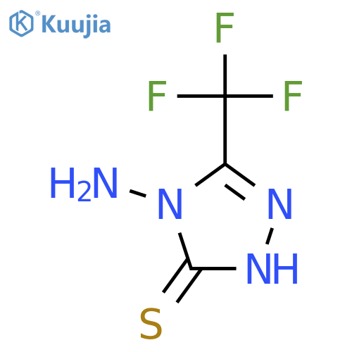 4-amino-5-(trifluoromethyl)-4H-1,2,4-triazole-3-thiol structure