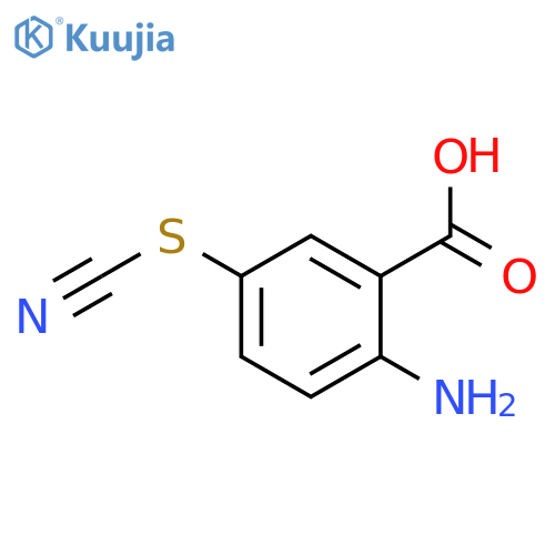 2-amino-5-thiocyanatobenzoic acid structure