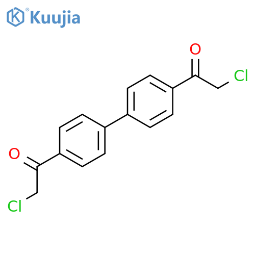 Ethanone, 1,1'-[1,1'-biphenyl]-4,4'-diylbis[2-chloro- structure
