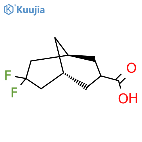 (1S,5R)-7,7-Difluorobicyclo[3.3.1]nonane-3-carboxylic acid structure