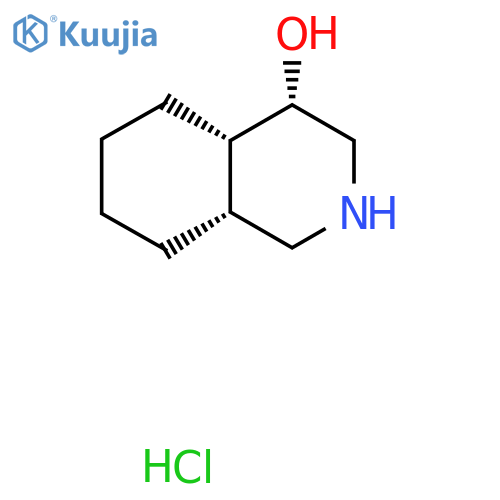 rac-(4R,4aR,8aS)-decahydroisoquinolin-4-ol hydrochloride structure
