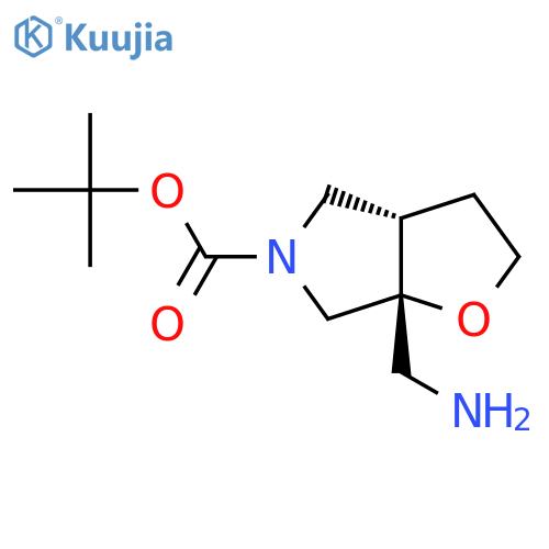 rac-tert-butyl (3aR,6aS)-6a-(aminomethyl)-hexahydro-2H-furo2,3-cpyrrole-5-carboxylate, trans structure