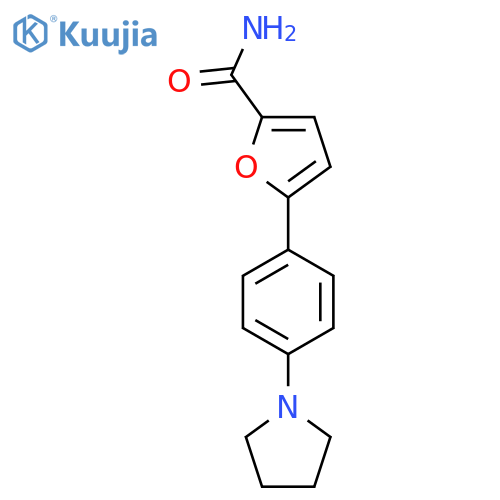 5-4-(pyrrolidin-1-yl)phenylfuran-2-carboxamide structure