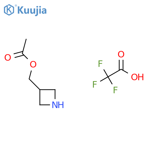 (azetidin-3-yl)methyl acetate, trifluoroacetic acid structure