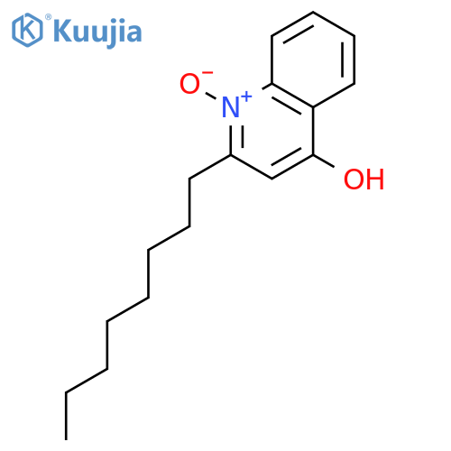 4-Hydroxy-2-octylquinoline; N-Oxide structure