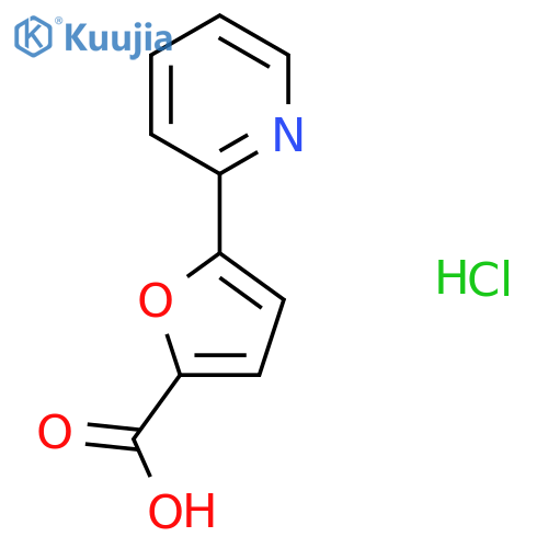 5-(pyridin-2-yl)furan-2-carboxylic acid hydrochloride structure