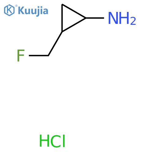 2-(fluoromethyl)cyclopropan-1-amine hydrochloride structure