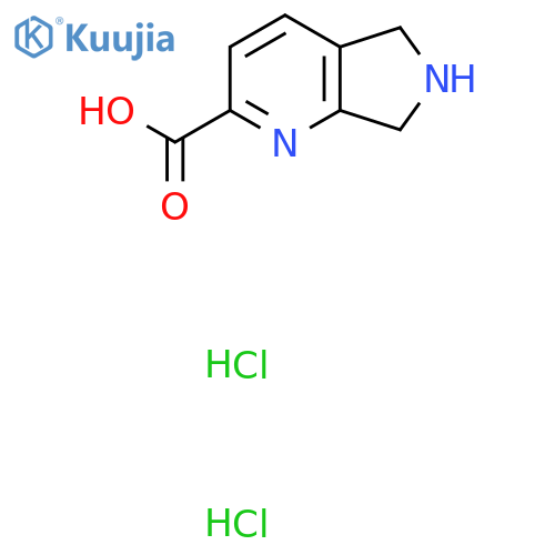 5H,6H,7H-pyrrolo3,4-bpyridine-2-carboxylic acid dihydrochloride structure
