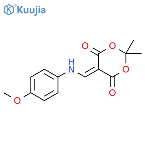 5-[(4-methoxyanilino)methylidene]-2,2-dimethyl-1,3-dioxane-4,6-dione structure