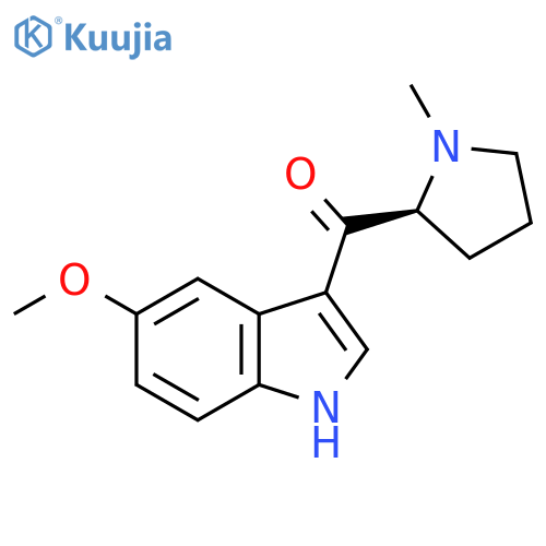 5-methoxy-3-(2S)-1-methylpyrrolidine-2-carbonyl-1H-indole structure