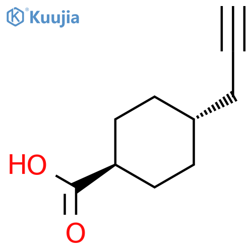 4-Prop-2-ynylcyclohexanecarboxylic acid structure
