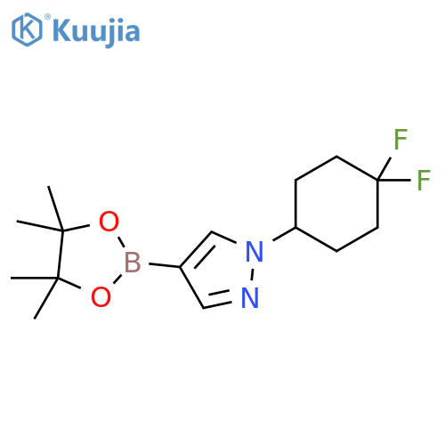 1H-Pyrazole, 1-(4,4-difluorocyclohexyl)-4-(4,4,5,5-tetramethyl-1,3,2-dioxaborolan-2-yl)- structure