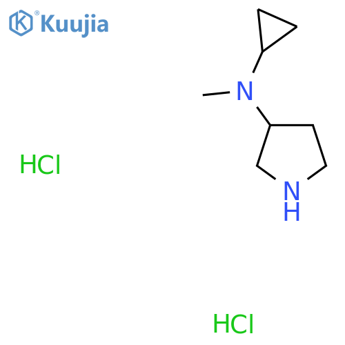 N-Cyclopropyl-N-methylpyrrolidin-3-amine dihydrochloride structure
