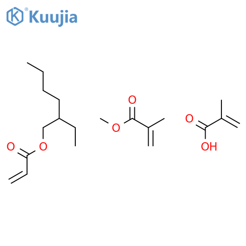 2-Propenoic acid, 2-methyl-, polymer with 2-ethylhexyl 2-propenoate and methyl 2-methyl-2-propenoate structure