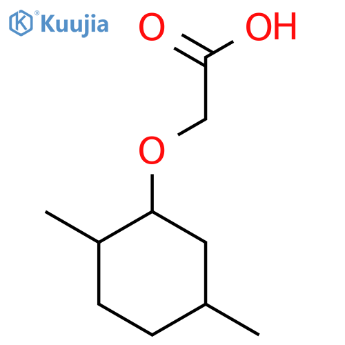 2-(2,5-dimethylcyclohexyl)oxyacetic acid structure