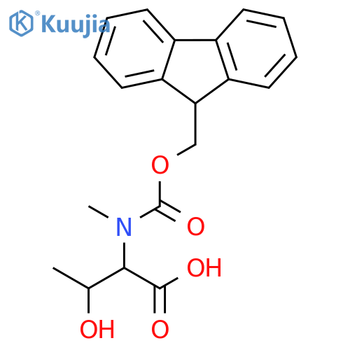 N-(((9H-Fluoren-9-yl)methoxy)carbonyl)-N-methyl-L-threonine structure