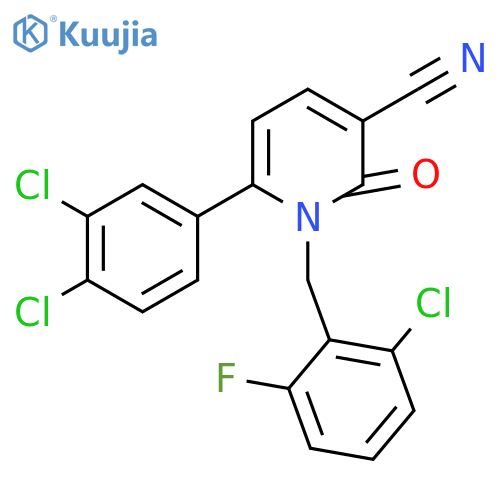 1-(2-Chloro-6-fluorobenzyl)-6-(3,4-dichlorophenyl)-2-oxo-1,2-dihydro-3-pyridinecarbonitrile structure