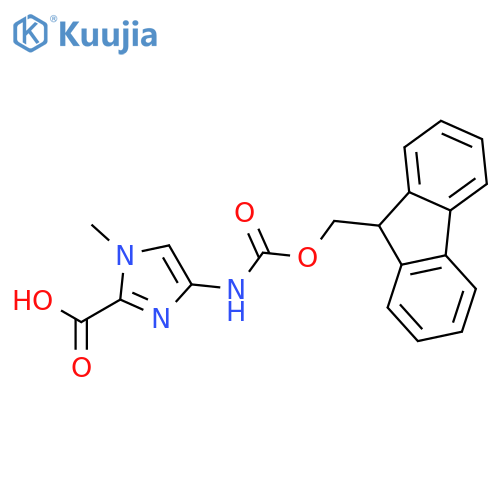 4-(Fmoc-amino)-1-methyl-1H-Imidazole-2-carboxylic Acid structure