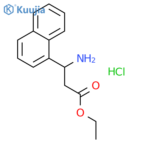 Ethyl 3-Amino-3-(1-naphthyl)propanoate Hydrochloride structure