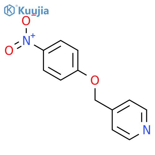 Pyridine, 4-[(4-nitrophenoxy)methyl]- structure