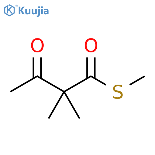 Butanethioic acid, 2,2-dimethyl-3-oxo-, S-methyl ester structure