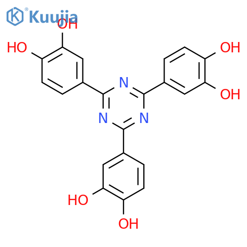 4,4',4''-(1,3,5-Triazine-2,4,6-triyl)tris(benzene-1,2-diol) structure