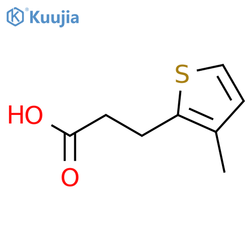 3-(3-methylthiophen-2-yl)propanoic acid structure