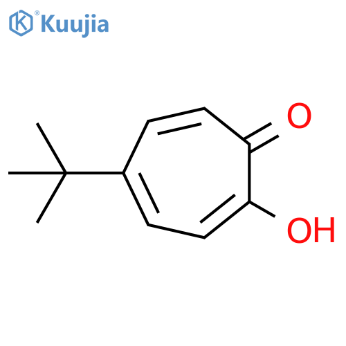 2,4,6-Cycloheptatrien-1-one, 5-(1,1-dimethylethyl)-2-hydroxy- structure