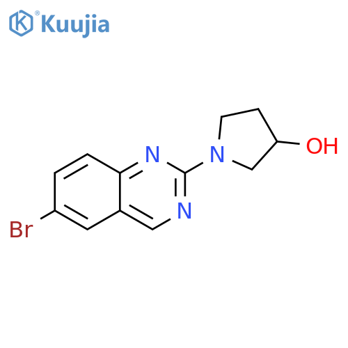 1-(6-bromoquinazolin-2-yl)pyrrolidin-3-ol structure