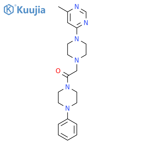 2-[4-(6-Methylpyrimidin-4-yl)piperazin-1-yl]-1-(4-phenylpiperazin-1-yl)ethan-1-one structure