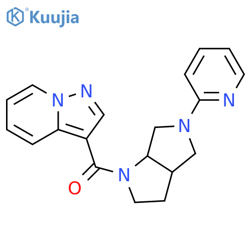2-(1-{pyrazolo[1,5-a]pyridine-3-carbonyl}-octahydropyrrolo[2,3-c]pyrrol-5-yl)pyridine structure