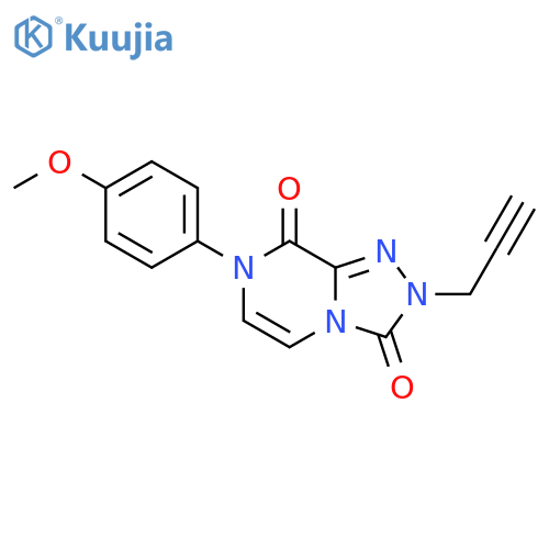 7-(4-methoxyphenyl)-2-(prop-2-yn-1-yl)-2H,3H,7H,8H-[1,2,4]triazolo[4,3-a]pyrazine-3,8-dione structure