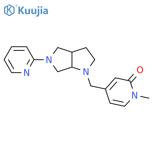 1-Methyl-4-{[5-(pyridin-2-yl)-octahydropyrrolo[2,3-c]pyrrol-1-yl]methyl}-1,2-dihydropyridin-2-one structure