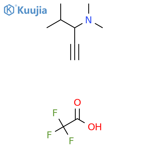 dimethyl(4-methylpent-1-yn-3-yl)amine, trifluoroacetic acid structure