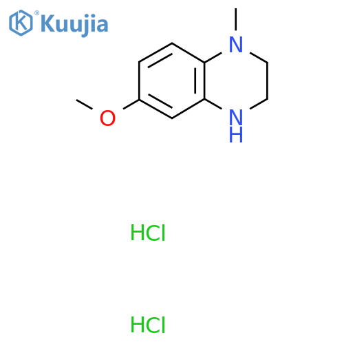 7-Methoxy-4-methyl-2,3-dihydro-1H-quinoxaline;dihydrochloride structure