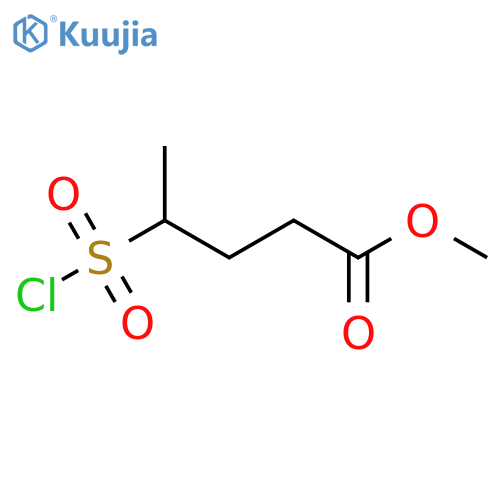 methyl 4-(chlorosulfonyl)pentanoate structure