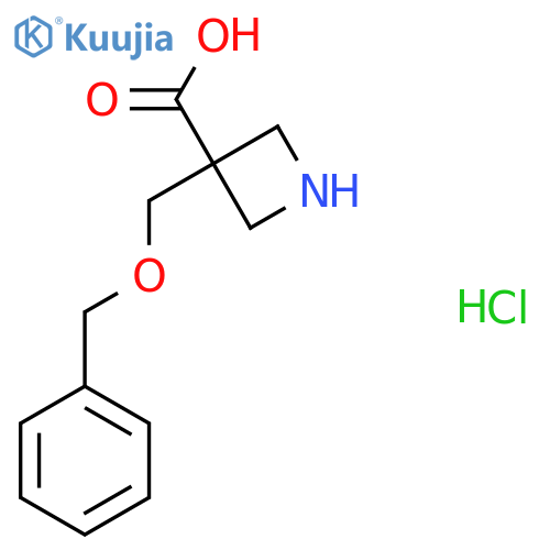 3-(benzyloxy)methylazetidine-3-carboxylic acid hydrochloride structure